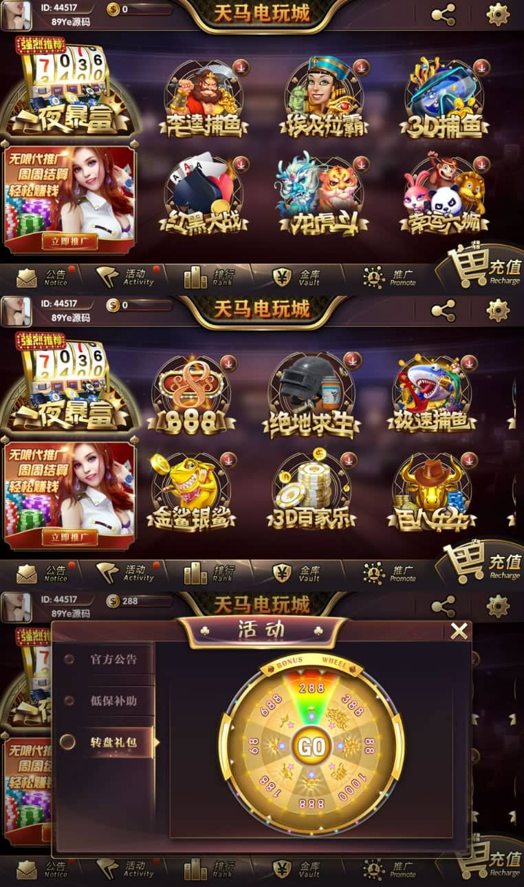 天马电玩城完美服务器打包版本+完整数据+游戏众多 - 狗凯之家免费源码网