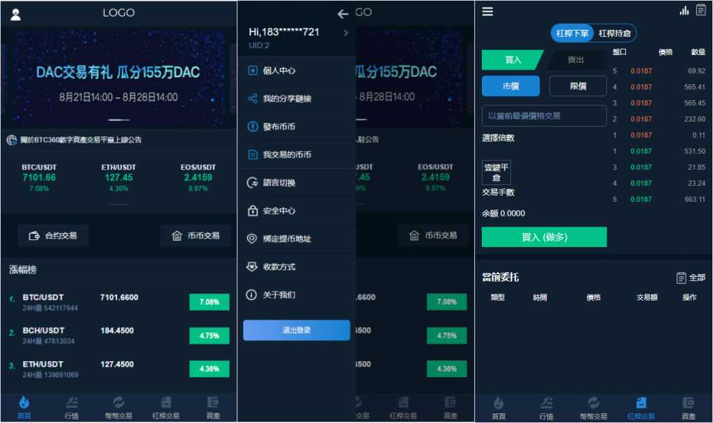 交易所多语言源码+完整数据/币币交易/法币交易/C2C交易/合约交易 - 狗凯之家免费源码网