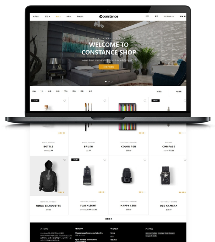 双语主题-Constance汉化版/英文版商城主题适用于WordPress - 狗凯之家免费源码网