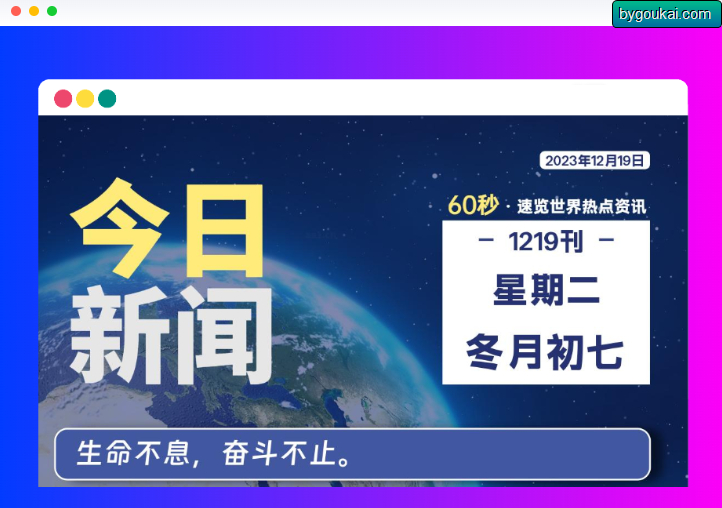 WordPress插件 - 每天自动发新闻插件60S看懂今天 - 狗凯之家免费源码网