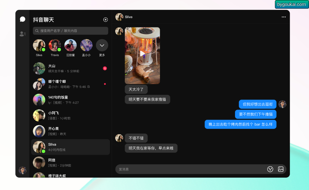 抖音聊天_桌面端_32/64Bit_Setup - 狗凯之家免费源码网