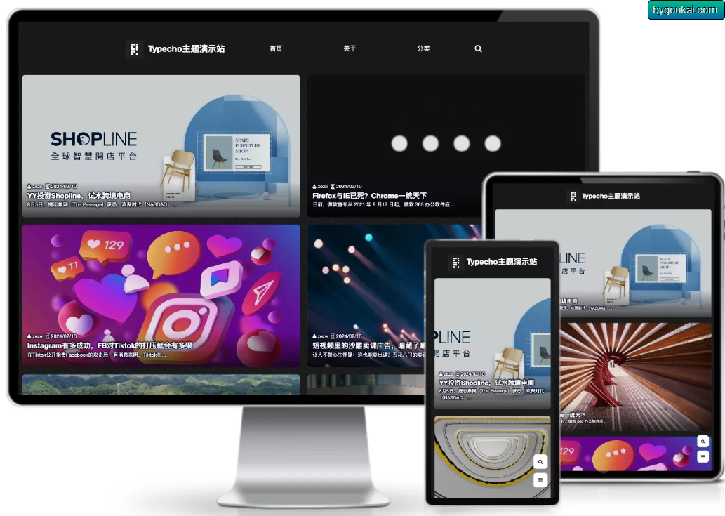 zero深灰色typecho主题 - 狗凯之家免费源码网
