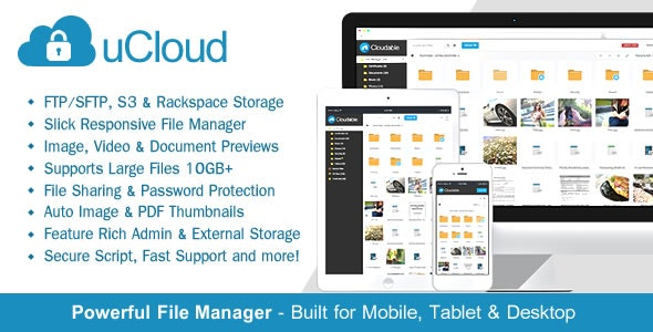 uCloud文件托管系统网盘分享系统 – 安全地管理、预览和共享您的文件！ - 狗凯之家免费源码网