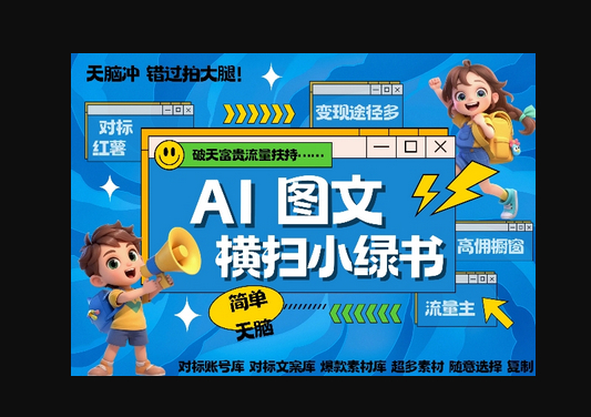 AI搞定小绿书长尾管道收益，简单复制黏贴图文赛道，爆款选题，秒生3000+图文 - 狗凯之家免费源码网
