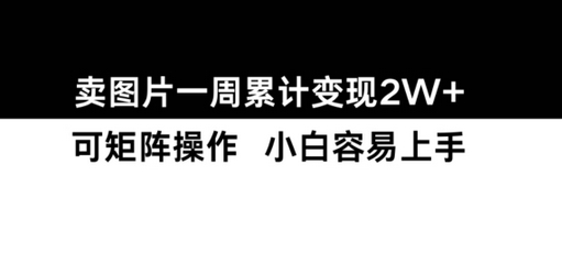 小红书【卖图片】一周累计变现2W+小白易上手 - 狗凯之家免费源码网