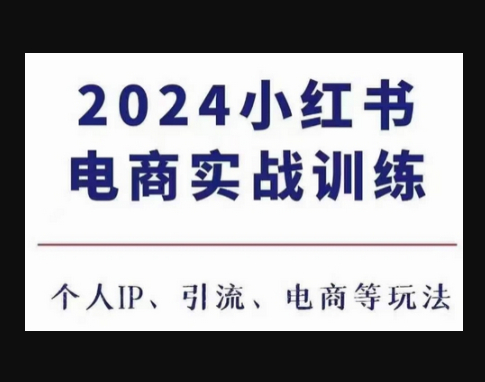 小红书电商3.0实战训练，包含个人IP、引流、电商等玩法 - 狗凯之家免费源码网