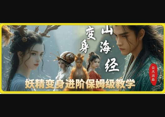 云天AI山海经变身视频教程，妖精变身进阶保姆级教学 - 狗凯之家免费源码网