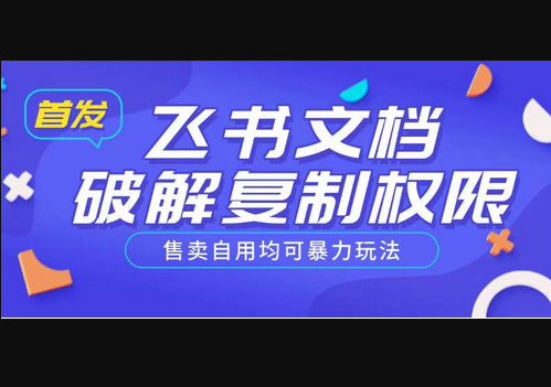 首发飞书文档PJ复制权限，售卖自用均可暴力玩法 - 狗凯之家免费源码网