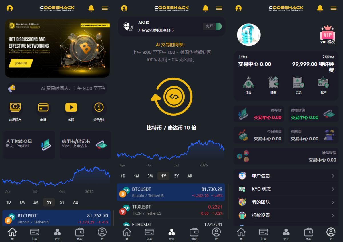 AI量化投资源码 海外版区块链理财交易所源码 ai交易源码 - 狗凯之家免费源码网