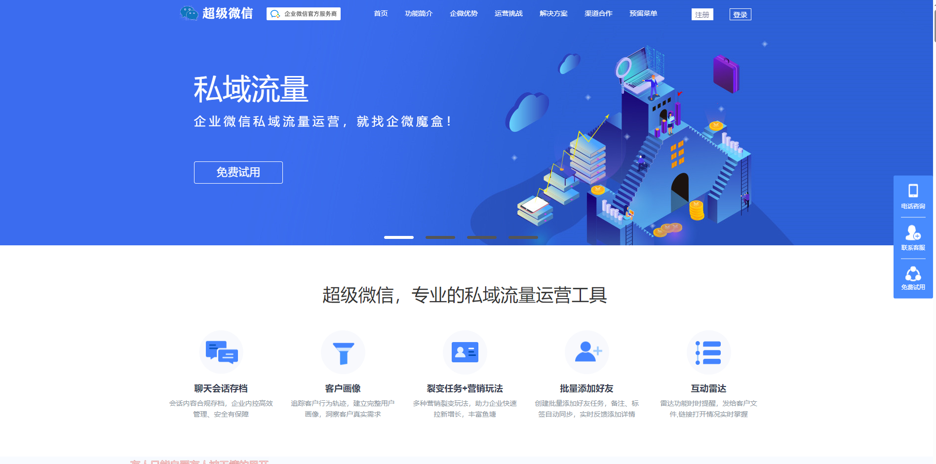 企业微信管理系统-独立版企微魔盒 支持管理客户、活动、引流等等 - 狗凯之家免费源码网