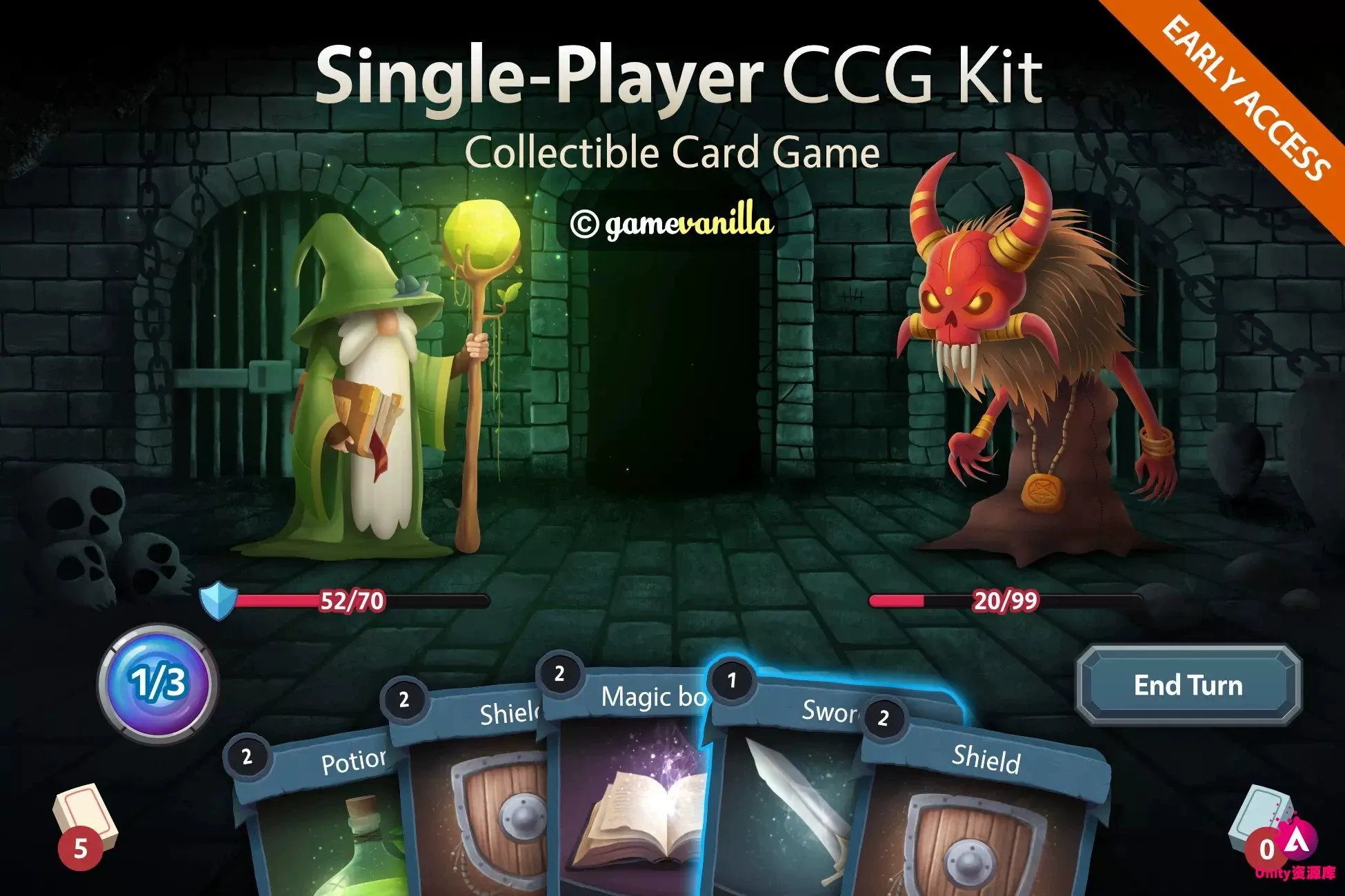 Unity3DSinglePlayerCCGKit1.1.1EA 单人卡牌对战游戏源码收集式卡牌 RPG 完整项目 - 狗凯之家免费源码网